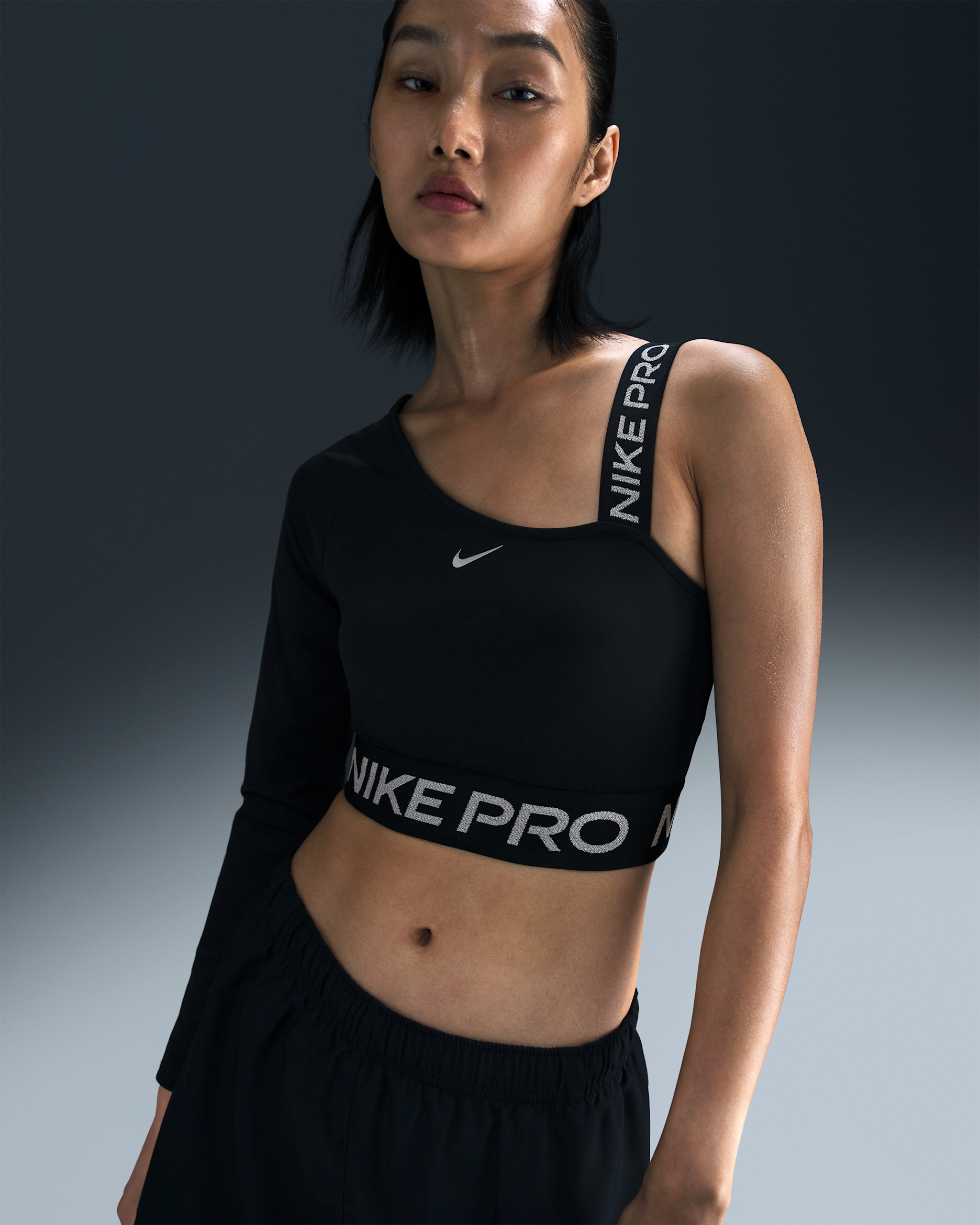 NIKE公式】ナイキ プロ シャイン ウィメンズ Dri-FIT アシンメトリカル